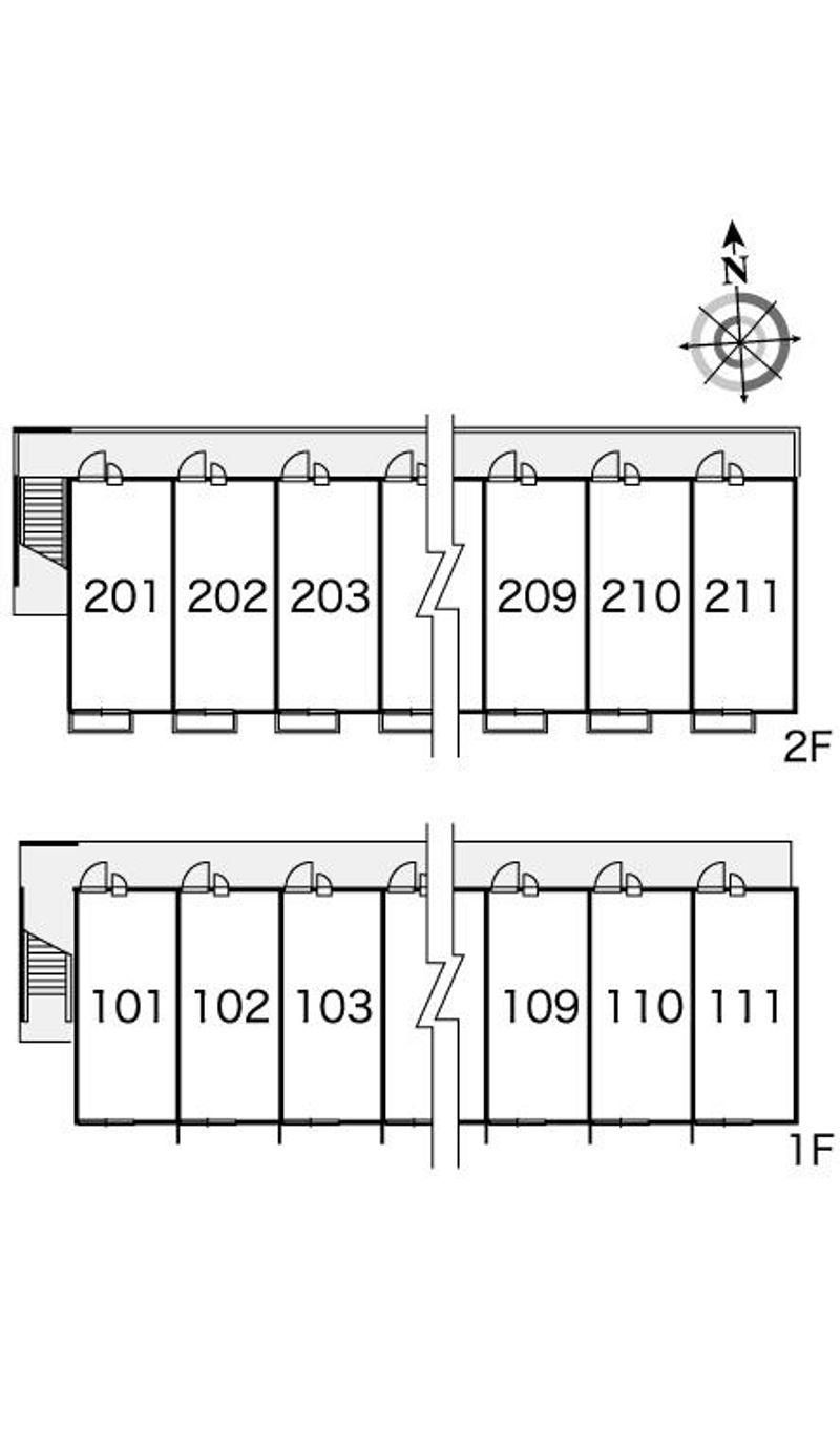 レオパレス本庄栄 間取配置図
