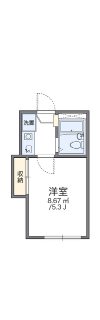 レオパレスサンクィーンハウスⅠ 間取り図