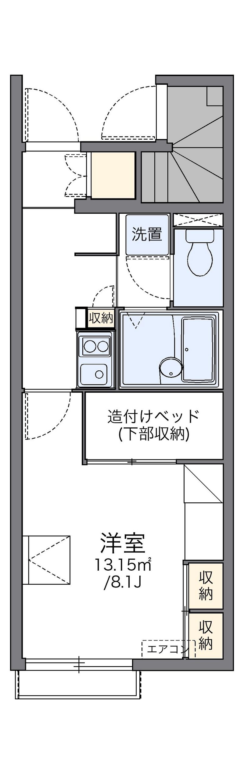 レオパレスガーデンフォレスト 間取図