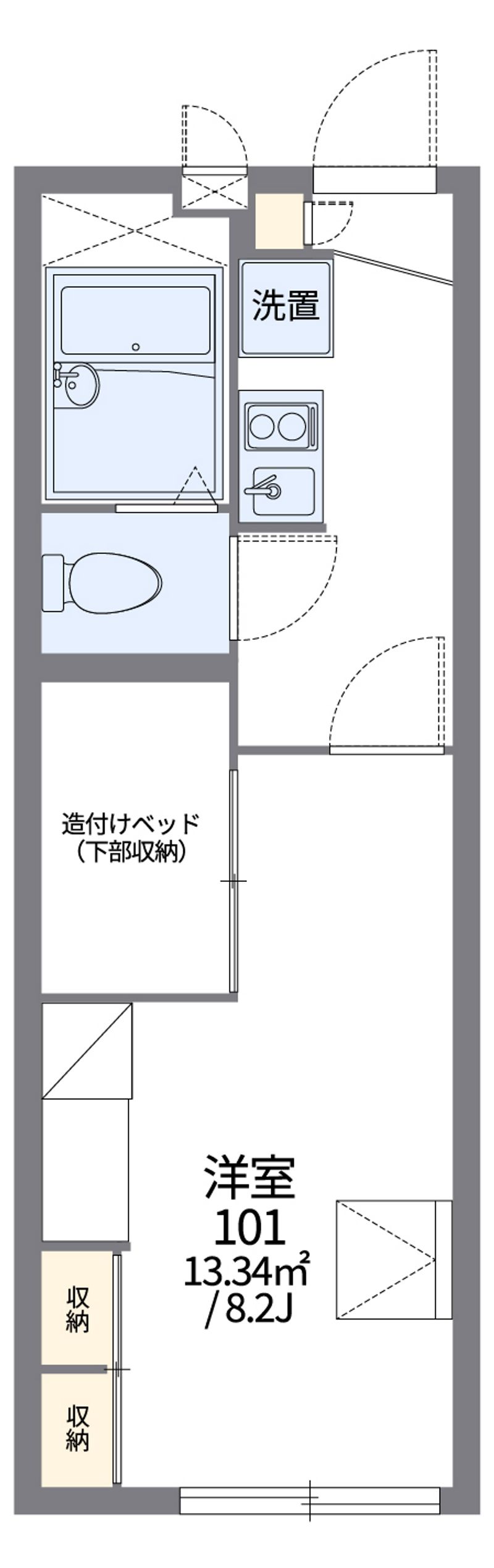 レオパレス萩 間取図