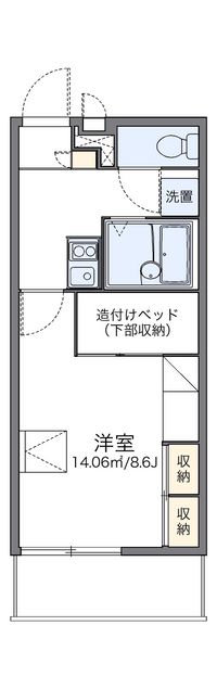 レオパレス辻薬師 間取り図