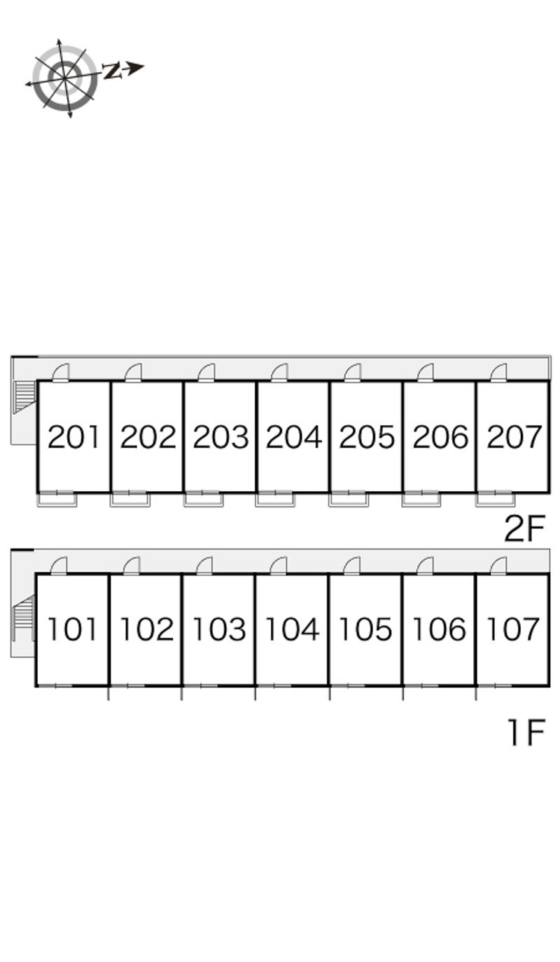 レオパレスなでしこ 間取配置図