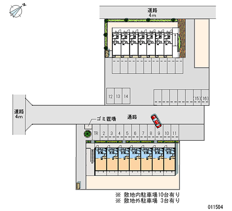 11504 Monthly parking lot