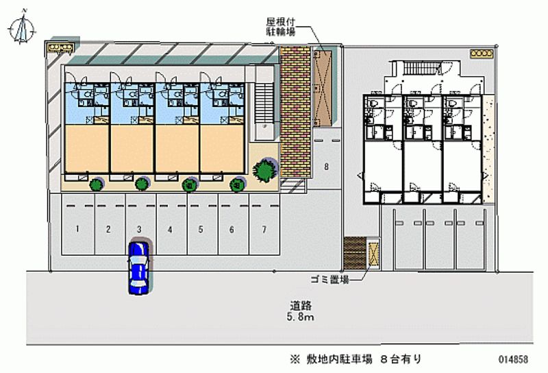 レオパレスＲａｆｆｉｎｅ 月極駐車場