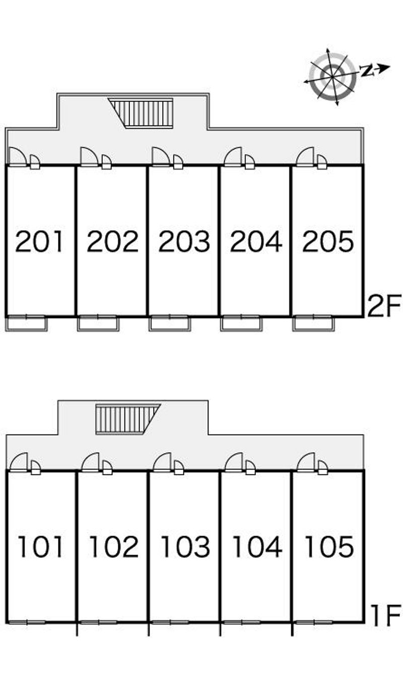 レオパレス岩畠 間取配置図
