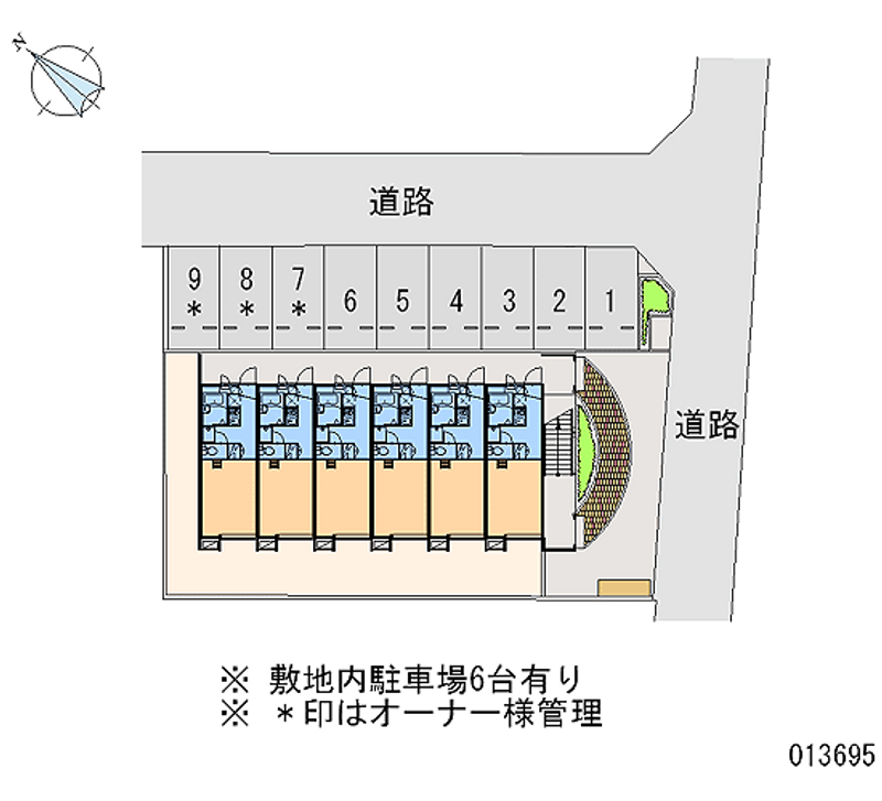 レオパレスＦａｖｏｒ　ＧｒｏｖｅⅡ 区画図