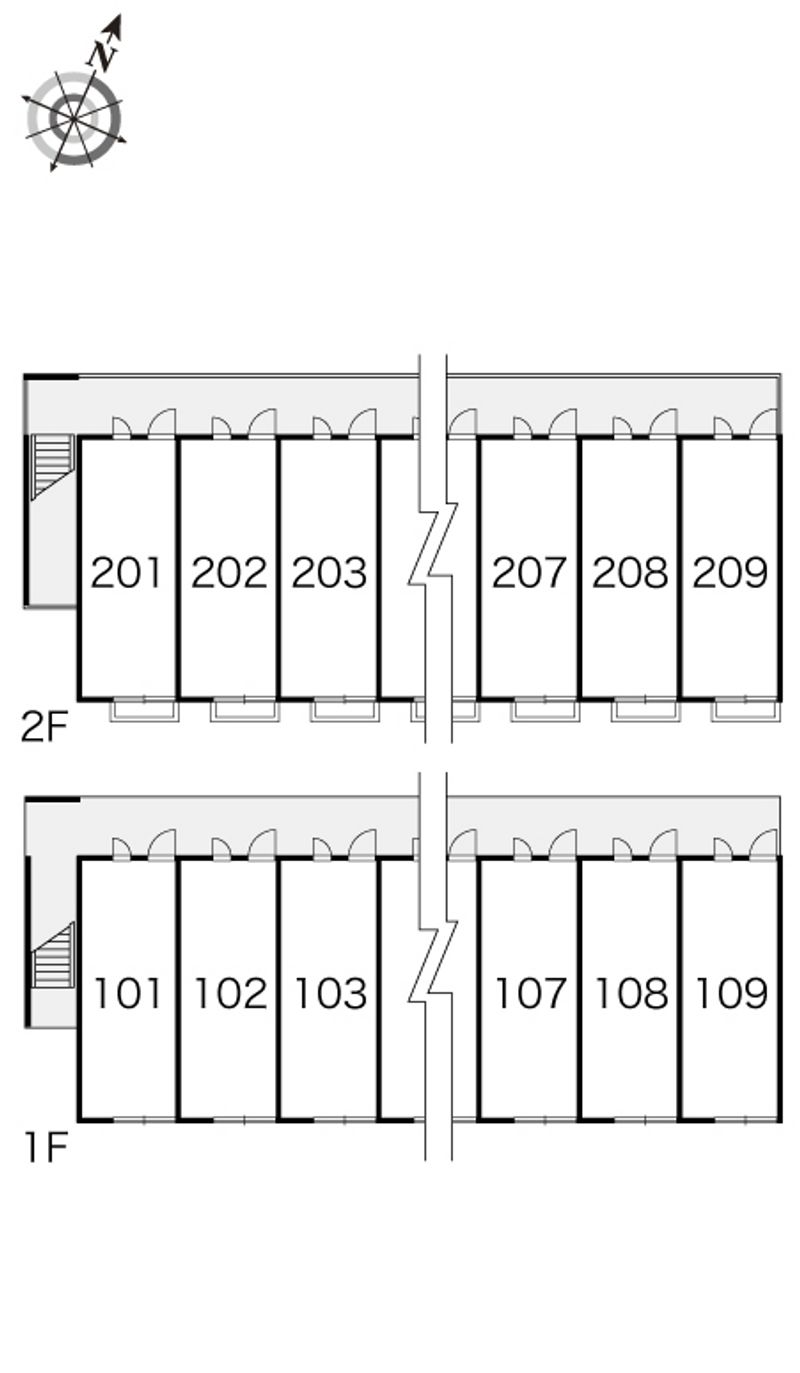 レオパレスコンフォートウッズⅤ 間取り配置図