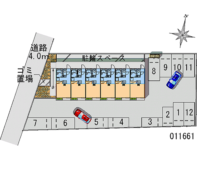 レオパレス清水 区画図