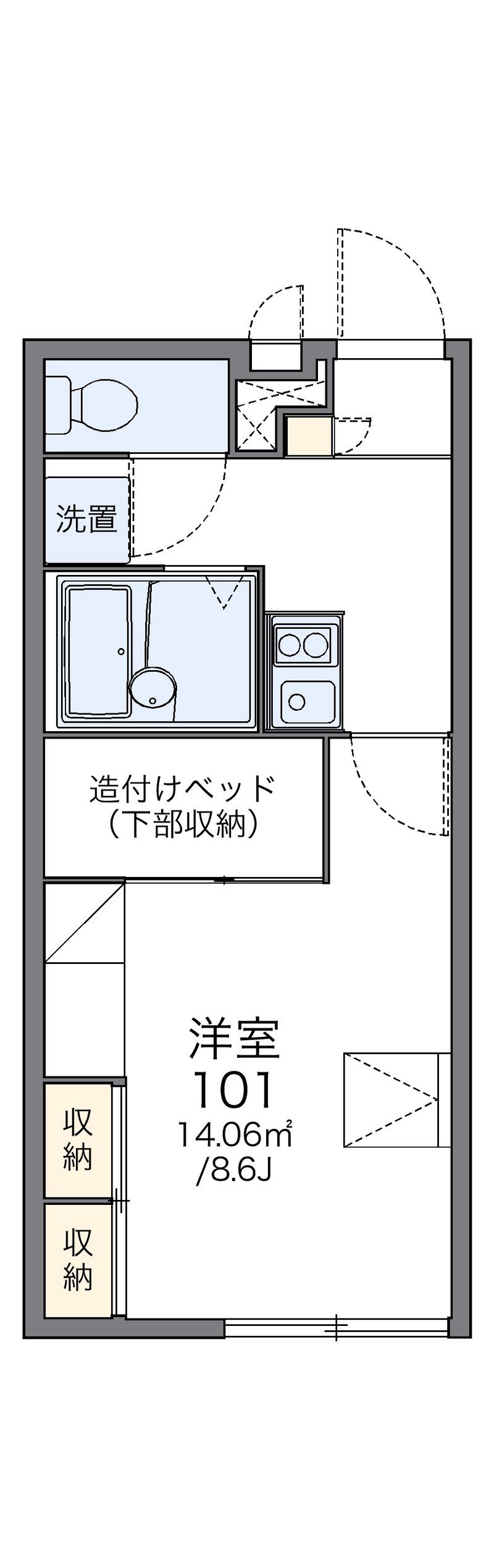 レオパレス赤穂２ 間取図