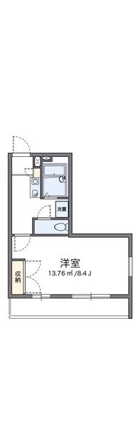 レオパレスサンリッチつくばⅠ 間取り図