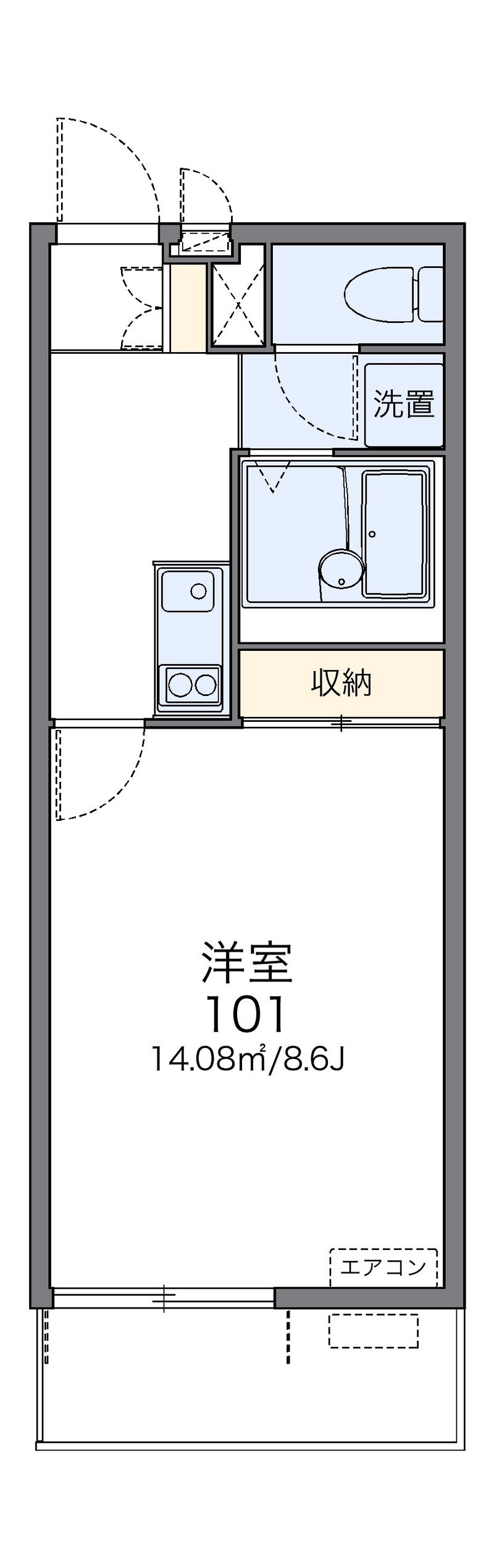 レオネクストヒマワリ 間取図