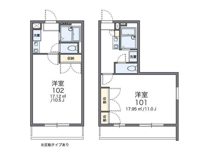 レオパレス小鳥 間取図