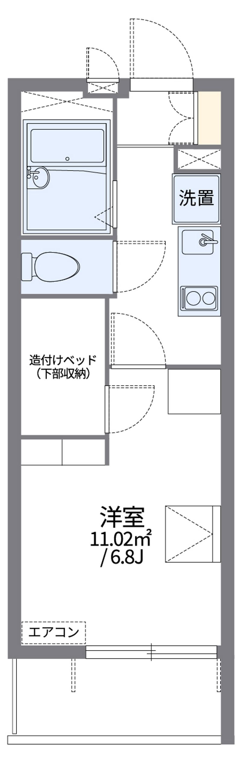 レオパレスシャルマンⅡ 間取図