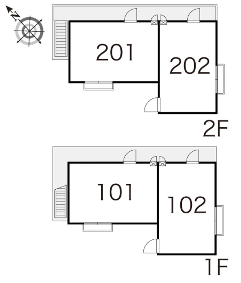レオパレスウエストマーランド 間取配置図