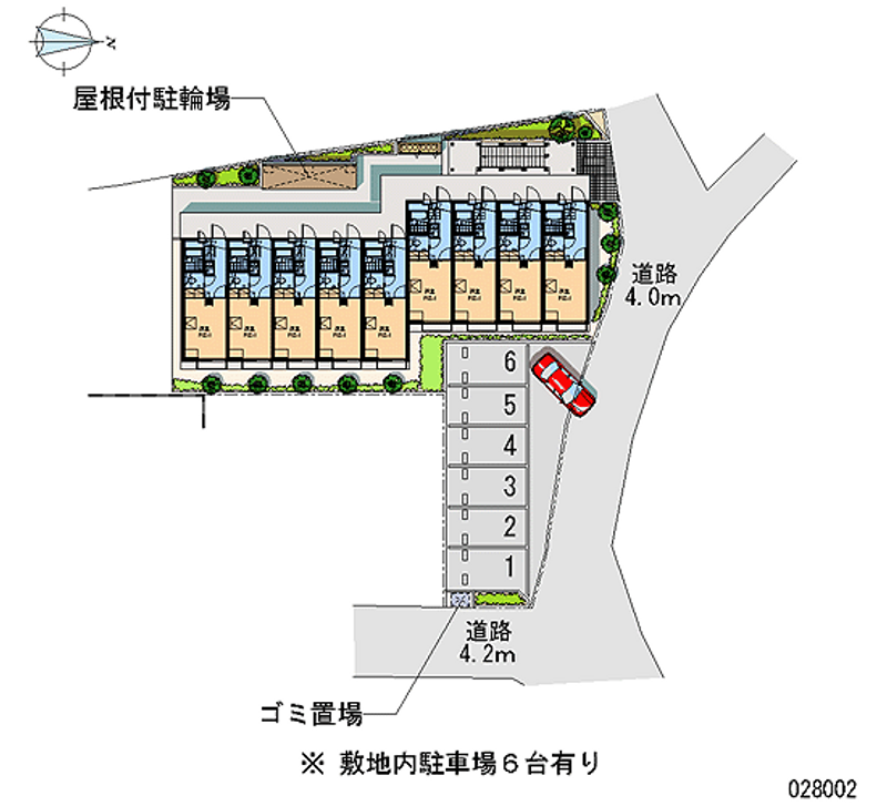 レオパレスメルシーⅠ 月極駐車場