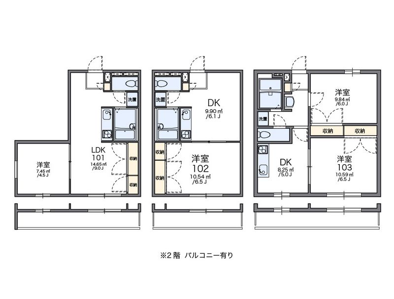 レオパレスＣＲＥＣＥＲ 間取図