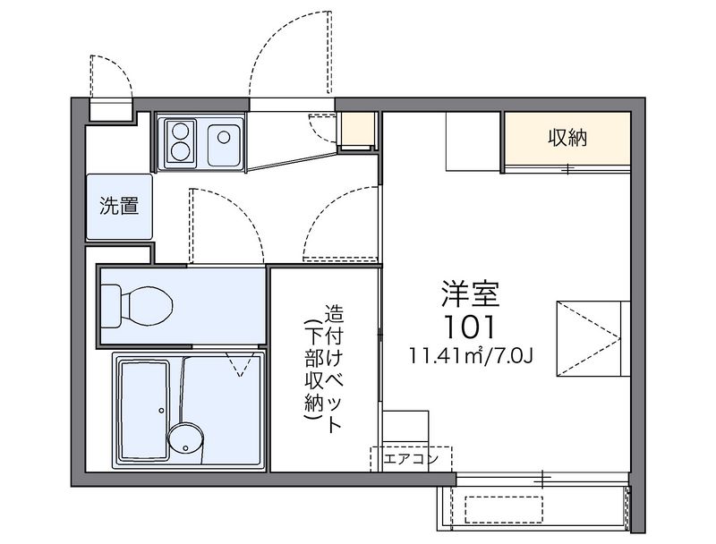 レオパレスリトル　ウイング 間取図