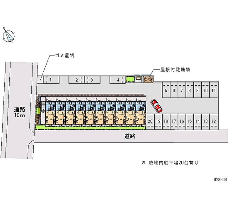 28606 Monthly parking lot