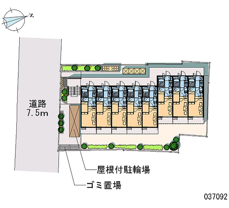 レオパレスよろずまち 区画図