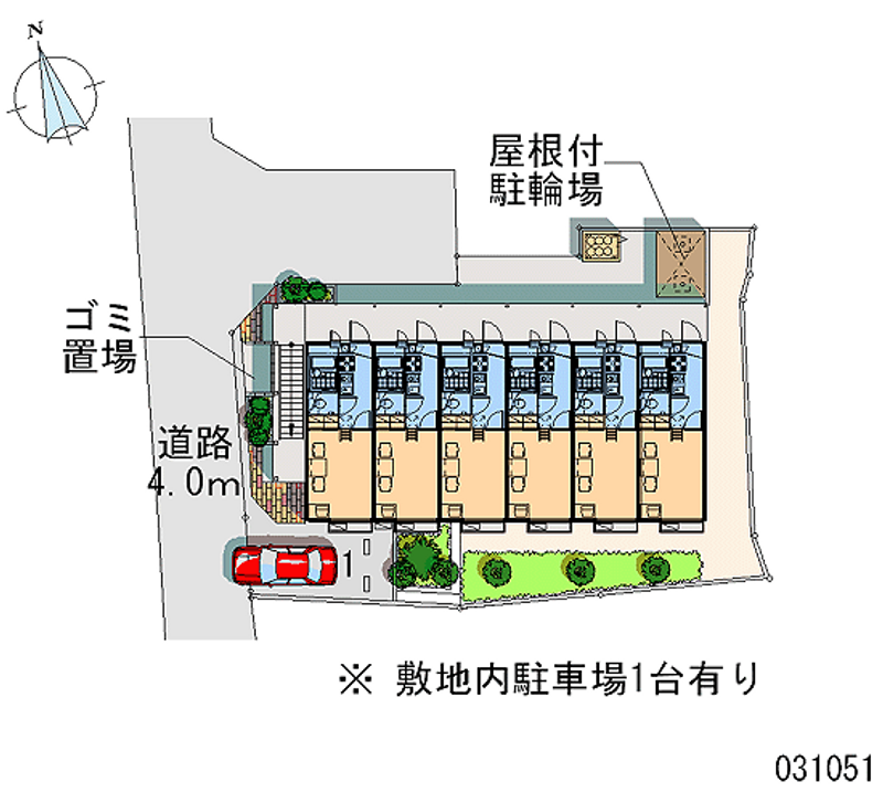 レオパレス刀根山 区画図