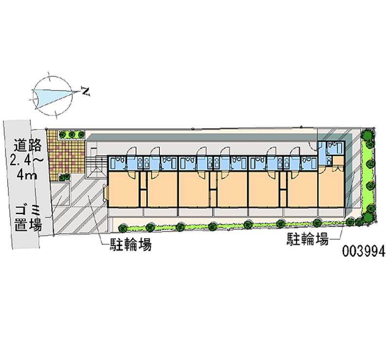 レオパレス新伊丹第２ 区画図