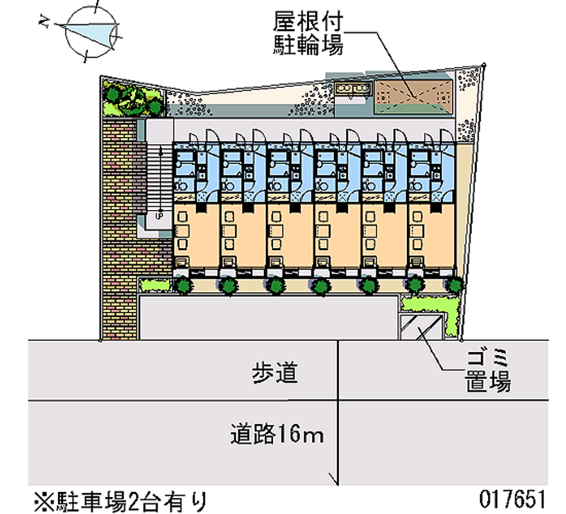 レオパレス砂野台 区画図