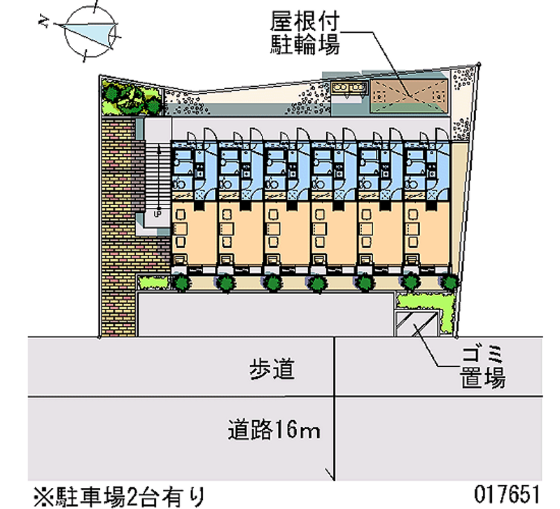 レオパレス砂野台 月極駐車場