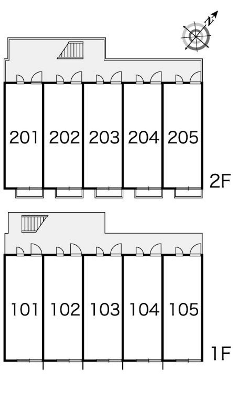 レオパレスサンマリー　フラッツ 間取配置図