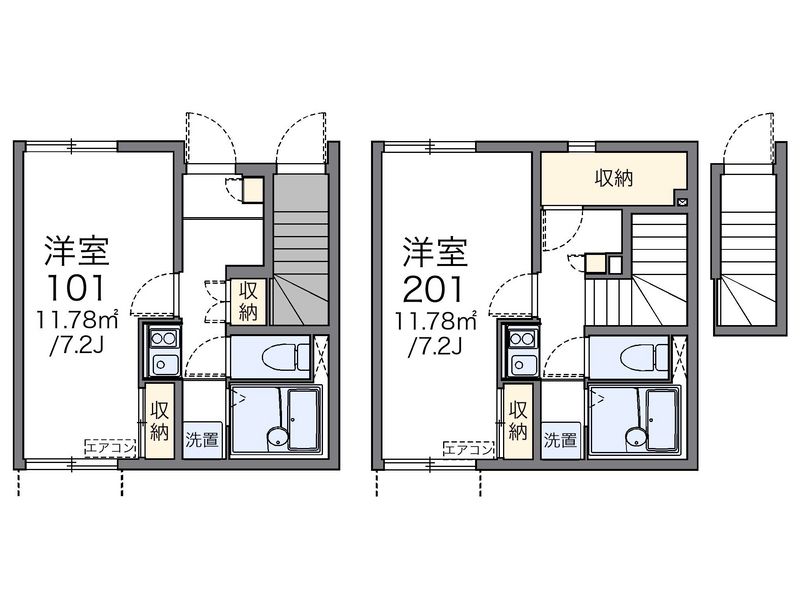 レオネクストピース　Ｋ 間取図
