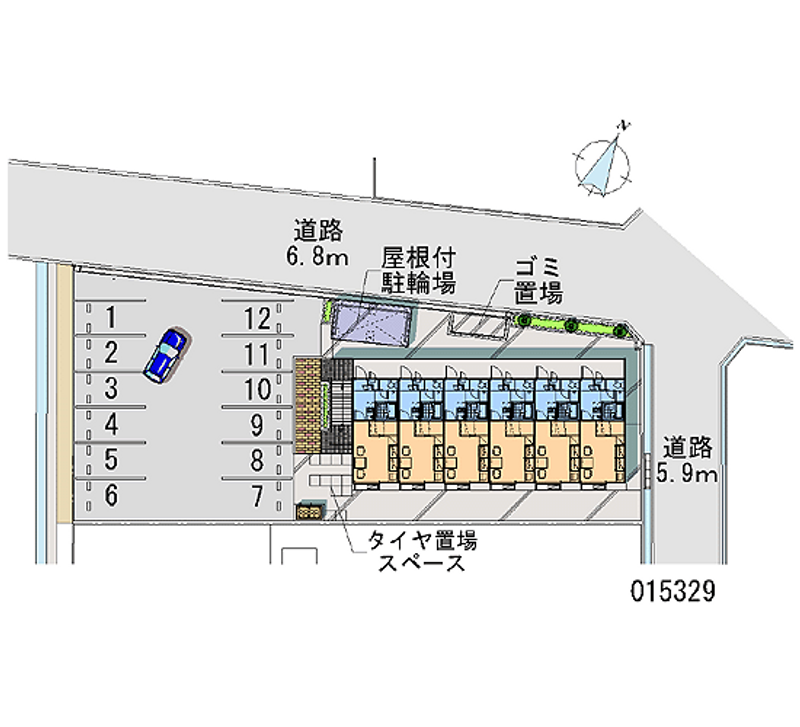 レオパレスモンタン 月極駐車場