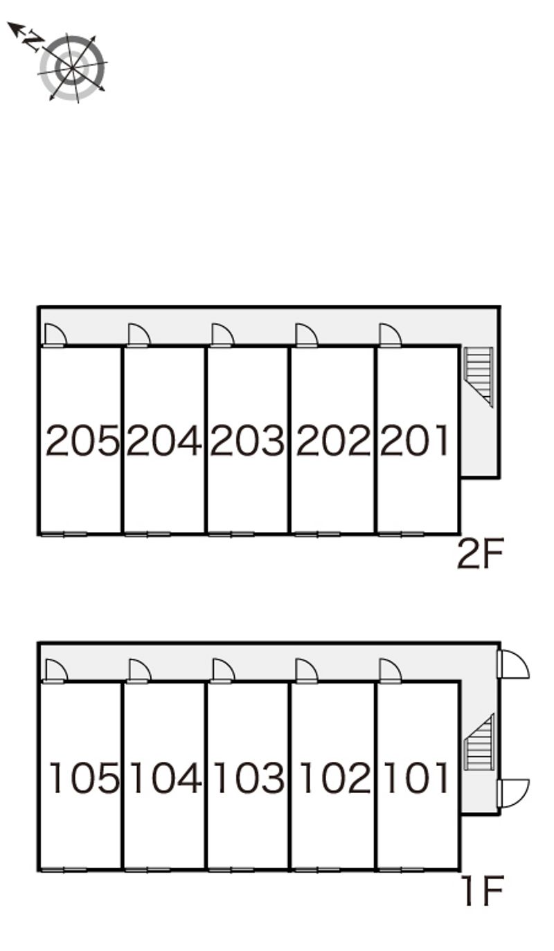 レオパレスサーヤノード 間取配置図
