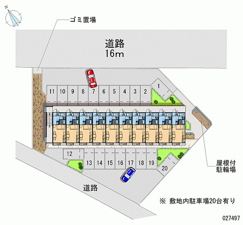 レオパレス檜木並 月極駐車場