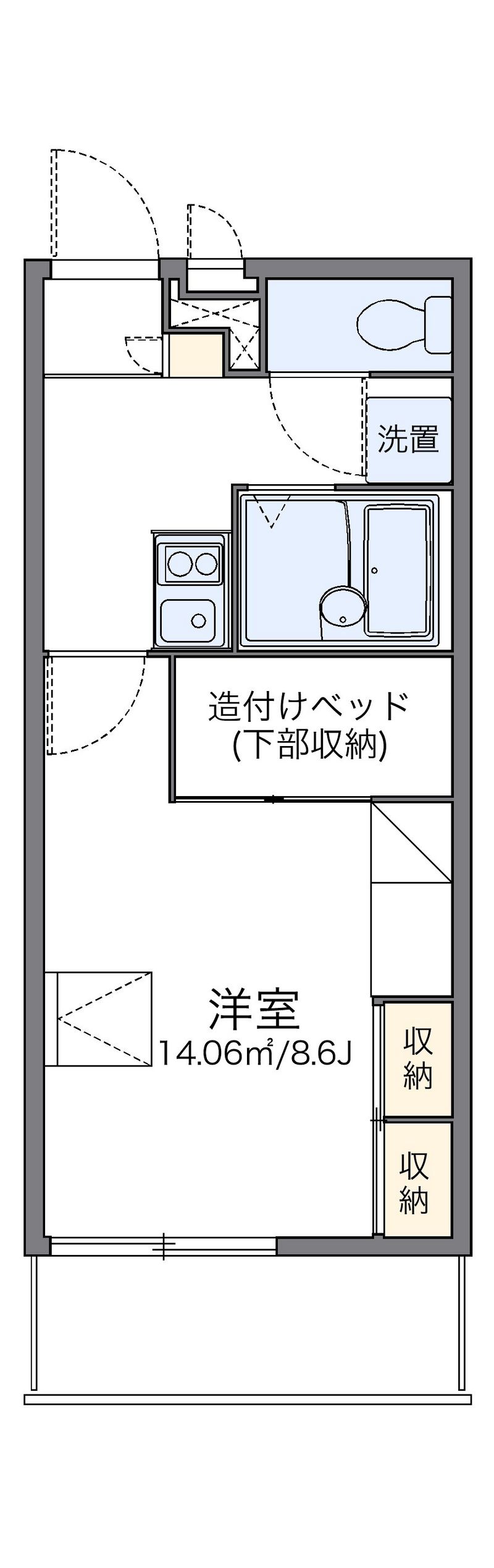 レオパレスよしけんⅢ 間取図