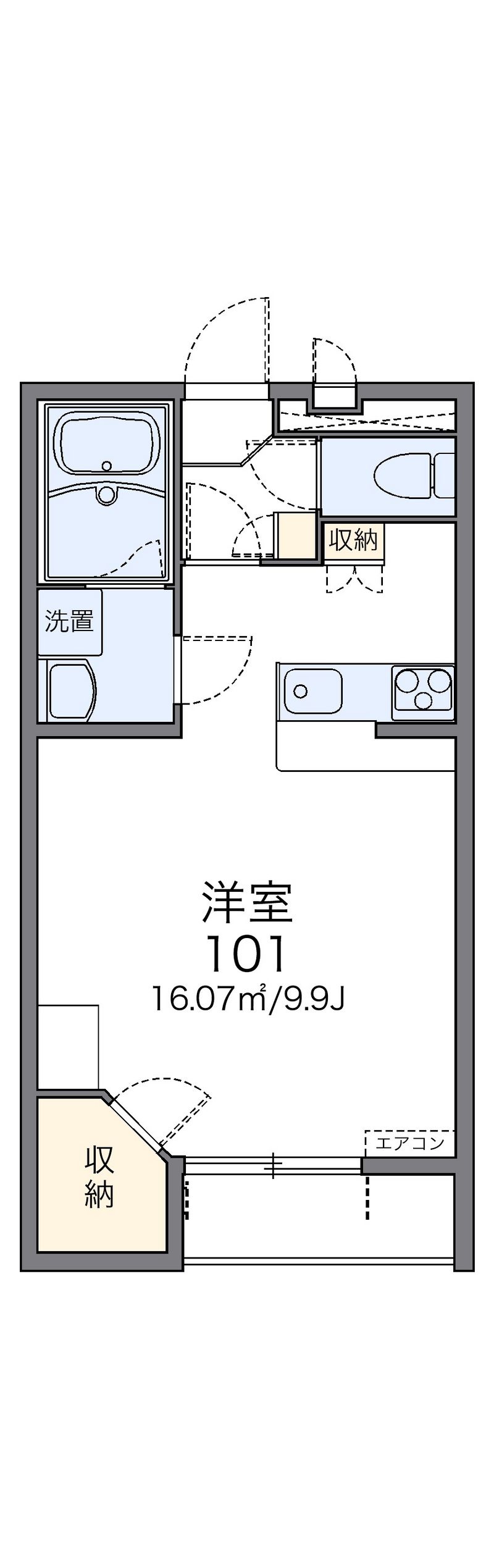 レオパレスアモーレⅢ 間取図