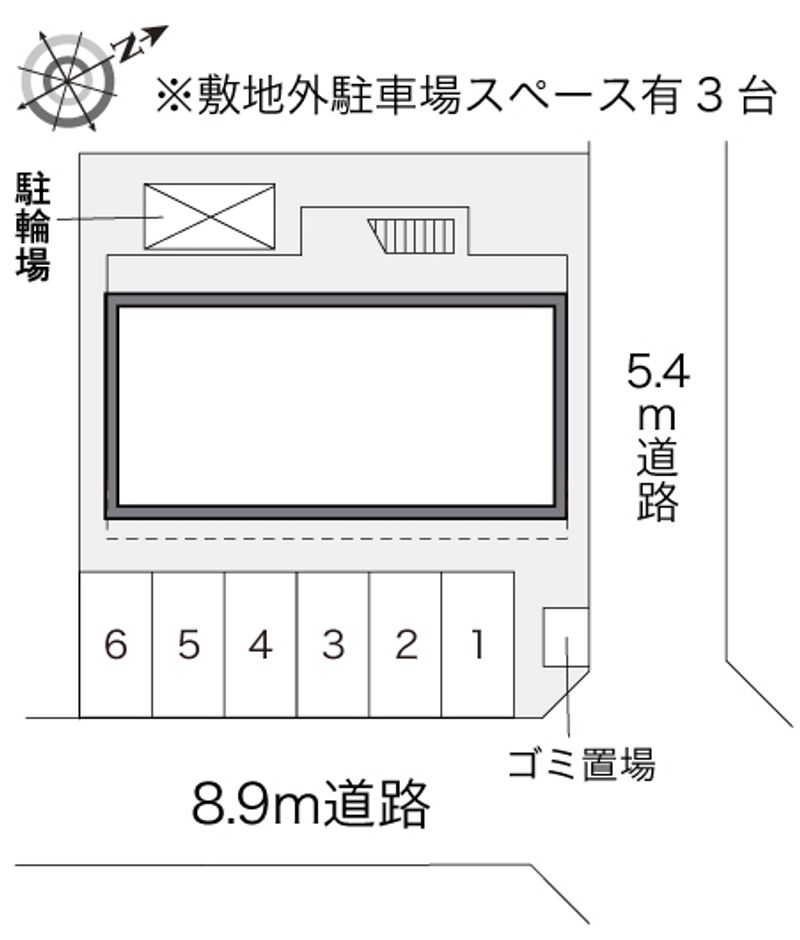 レオパレスこもと 配置図