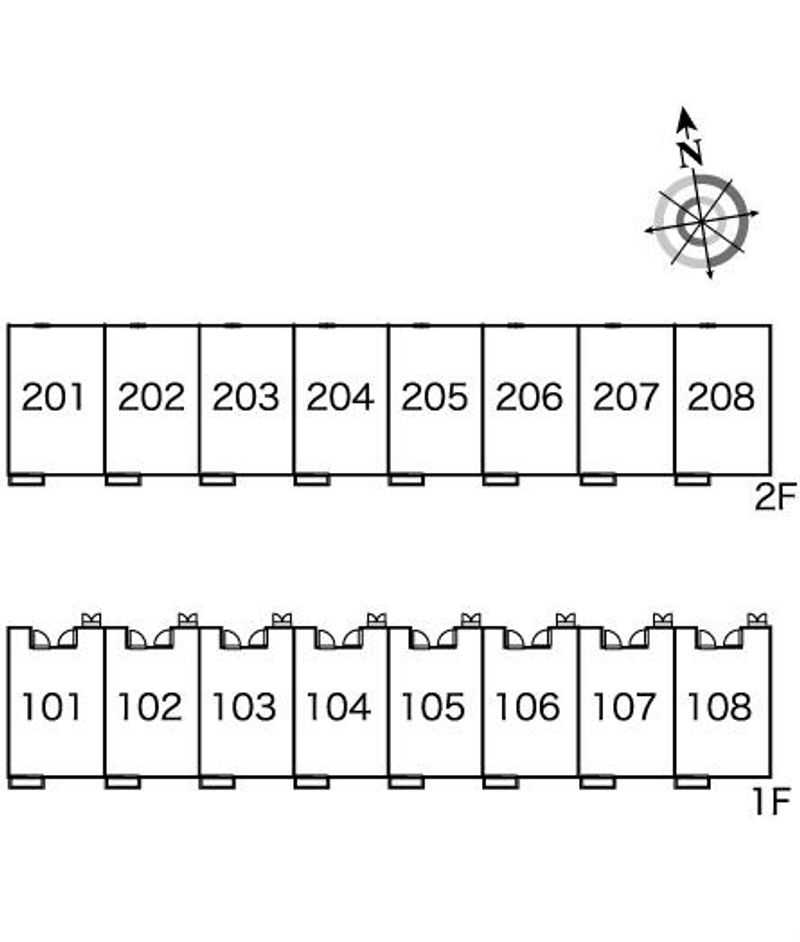 レオパレスＴａｄｐｏｌｅ須賀 間取配置図
