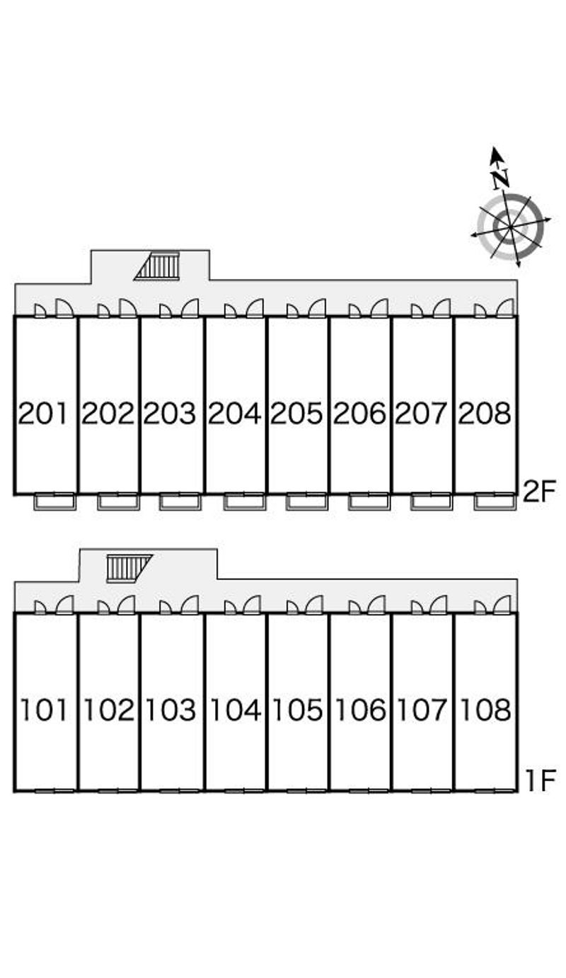 レオパレス南江戸 間取り配置図