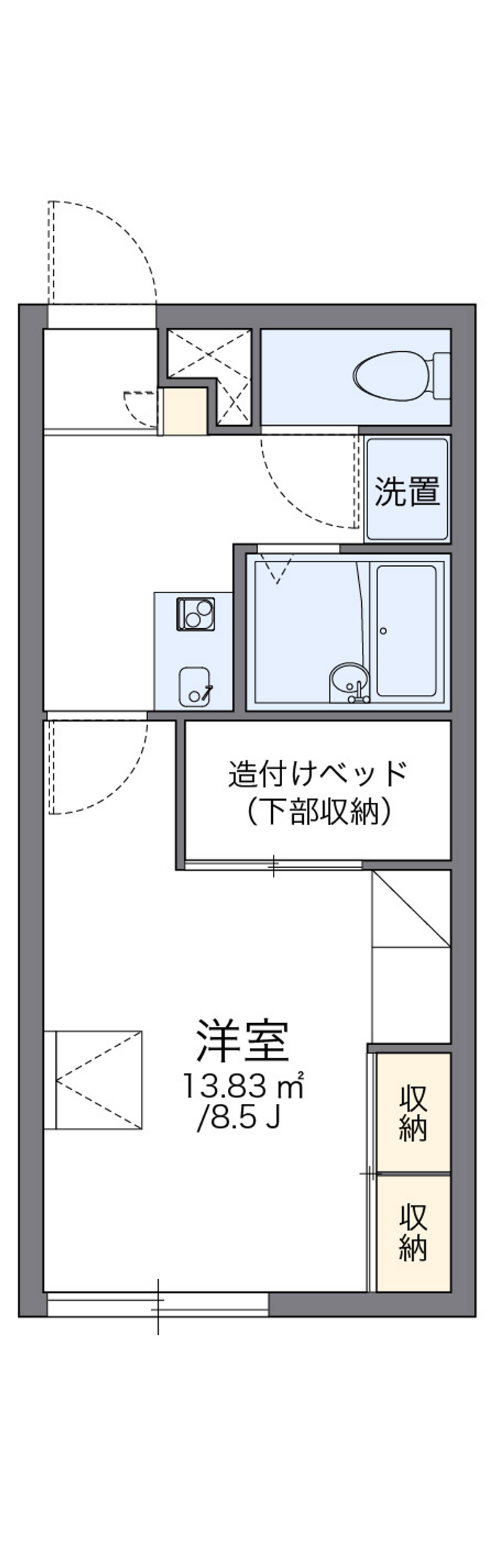レオパレスＮＡＧＡＴＡ 間取図