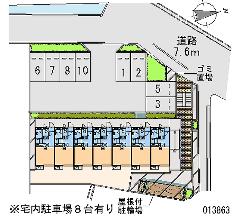 13863 Monthly parking lot