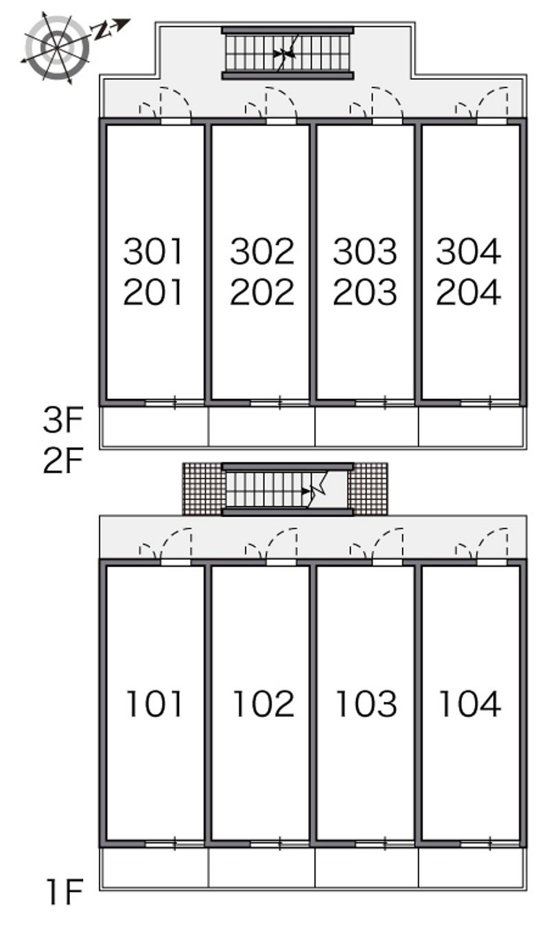 レオパレス青砥坂 間取り配置図