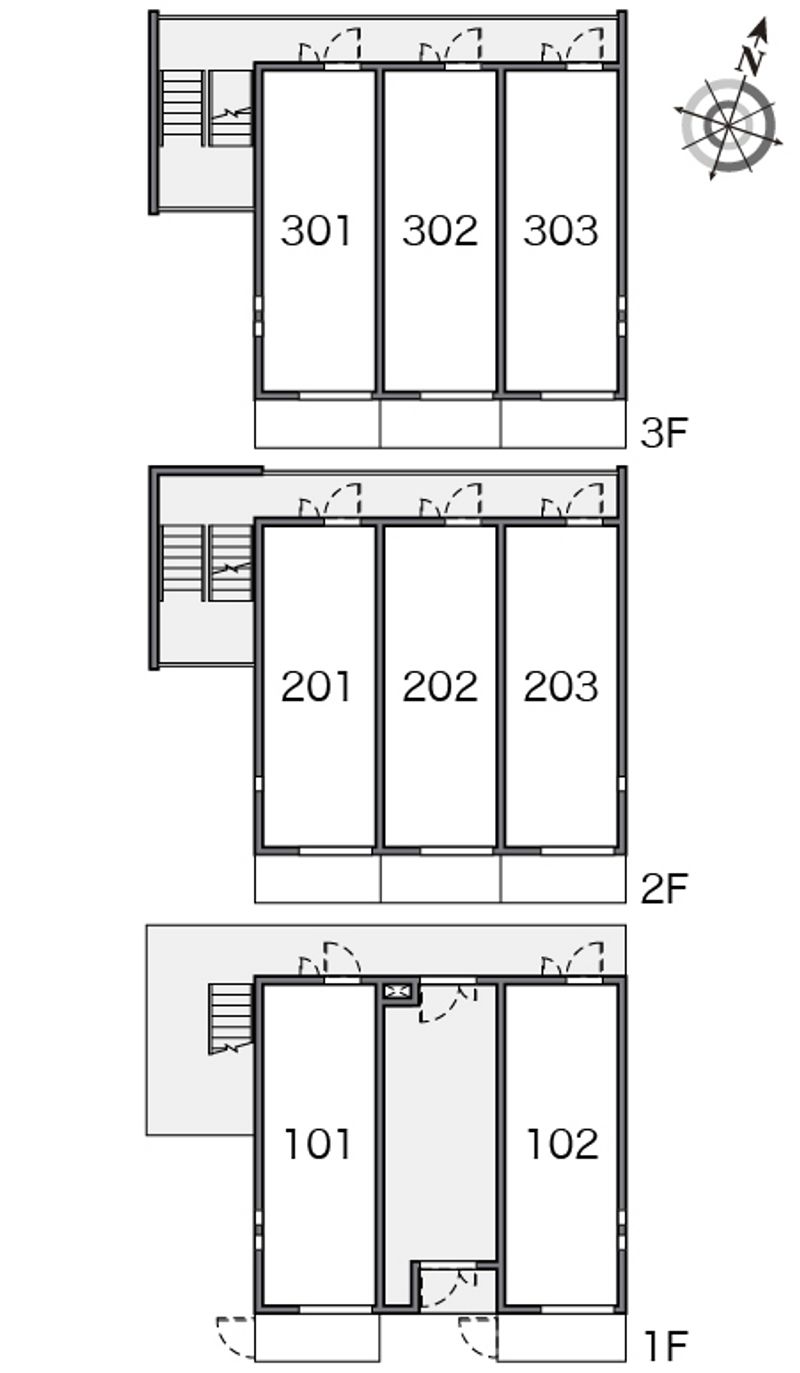 クレイノジャバ石井 間取り配置図