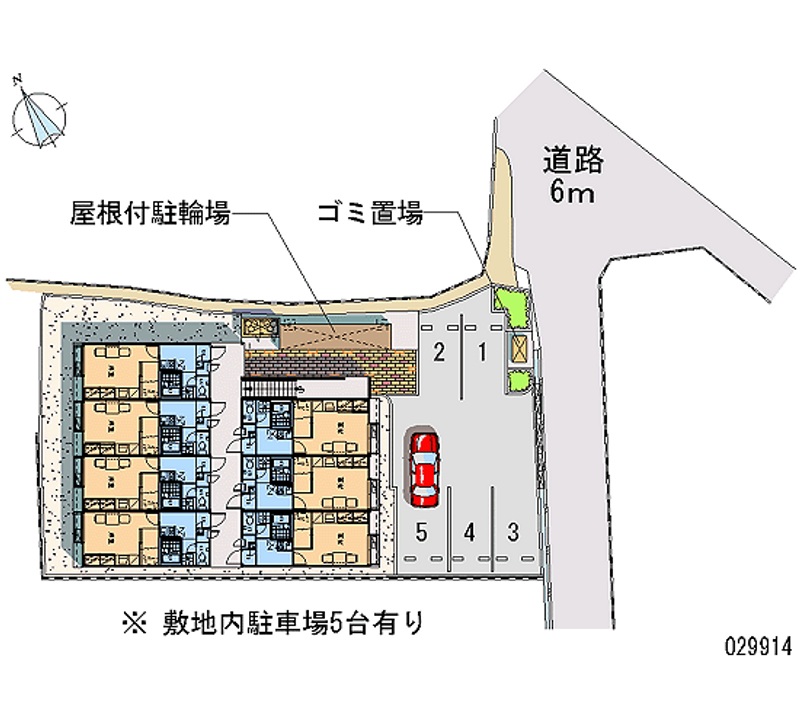 レオパレス北平野 区画図