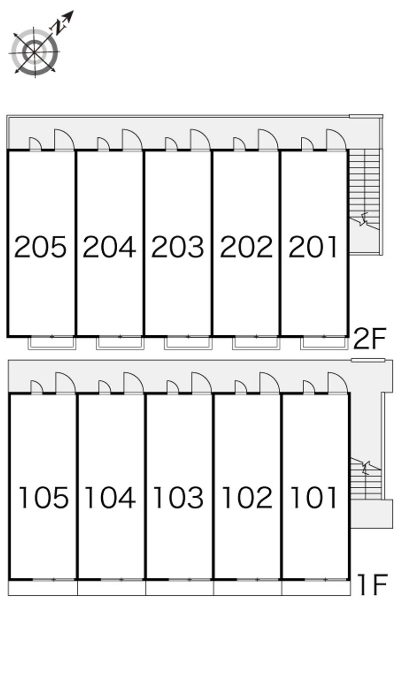 レオパレスサントネ 間取配置図