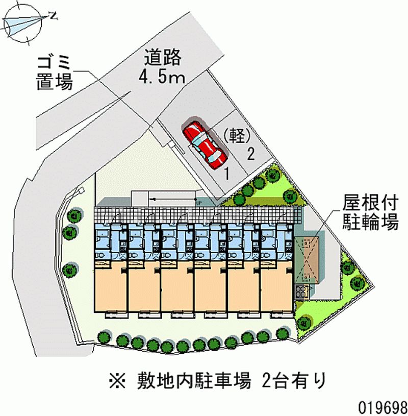 レオパレス極楽寺 区画図