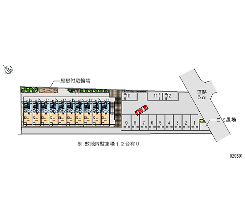 レオパレスジュネス　Ⅱ 月極駐車場