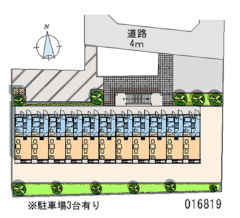 レオパレスＫＡＭＡＫＵＲＡ 区画図