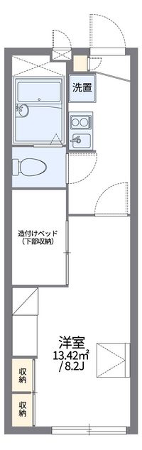 レオパレス千々川 間取り図