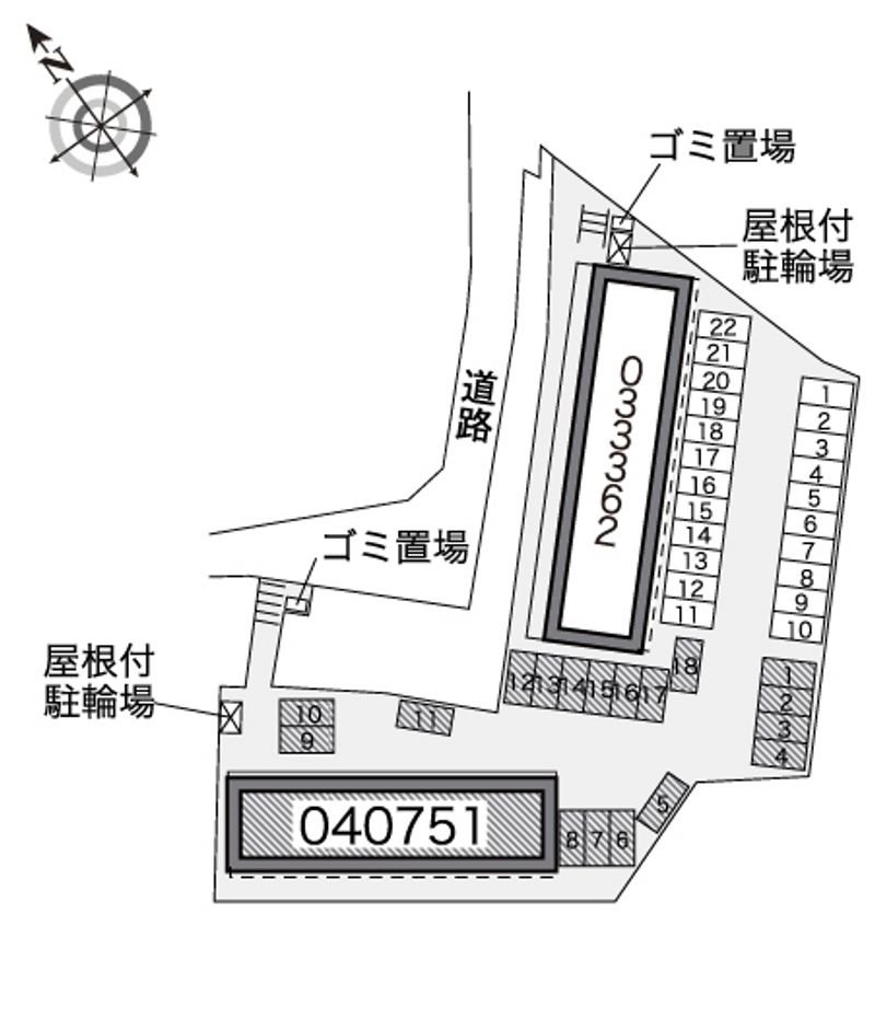 レオパレスリュミエール 配置図