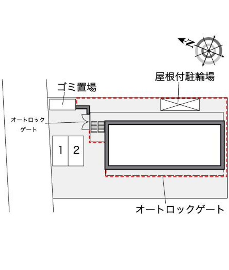 レオパレスフラワーコート 配置図