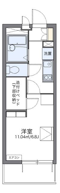 レオパレスアイリス 間取り図